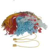 Polyester Hang Tags Thread With Plastic Lock 18 CM Fastener String Loop for Garments Price Multipurpose